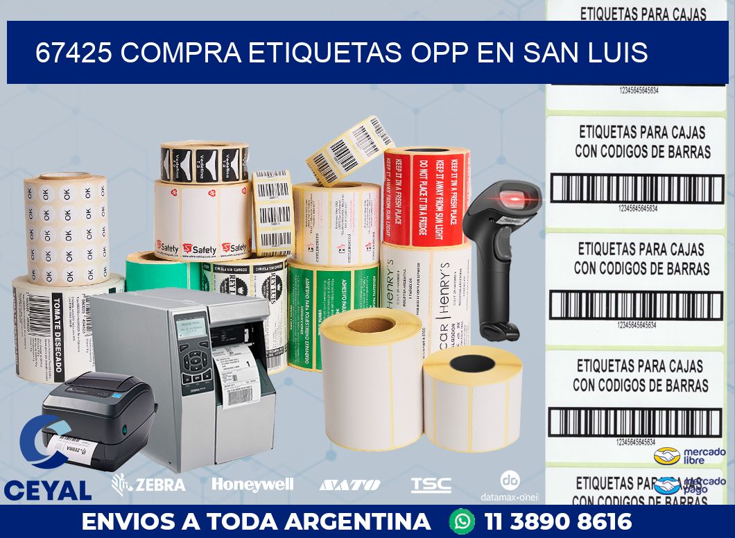 67425 COMPRA ETIQUETAS OPP EN SAN LUIS