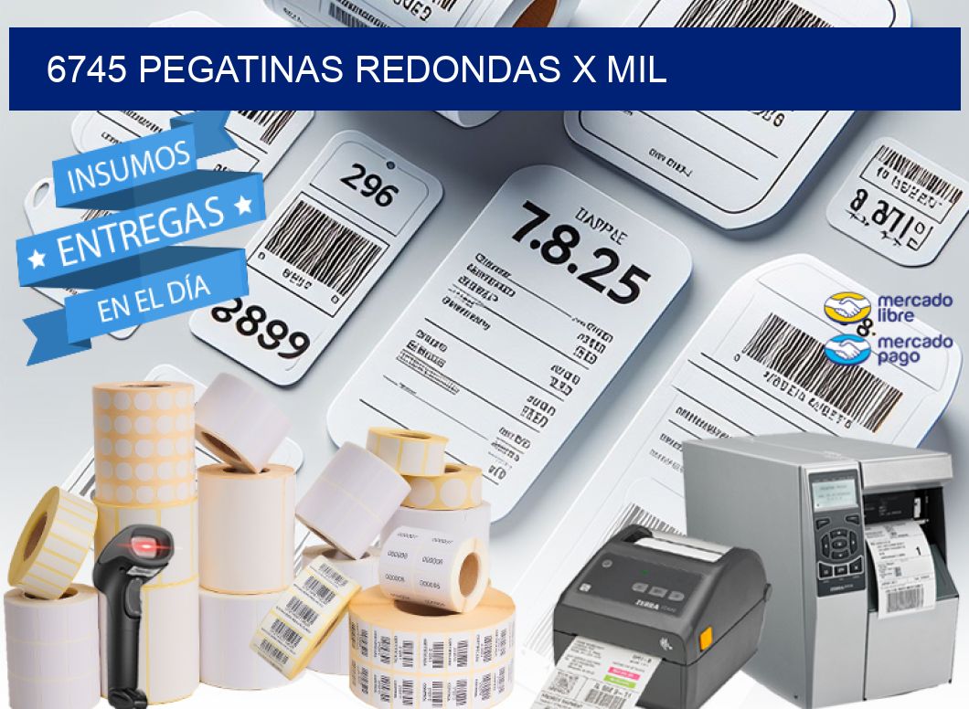 6745 PEGATINAS REDONDAS X MIL