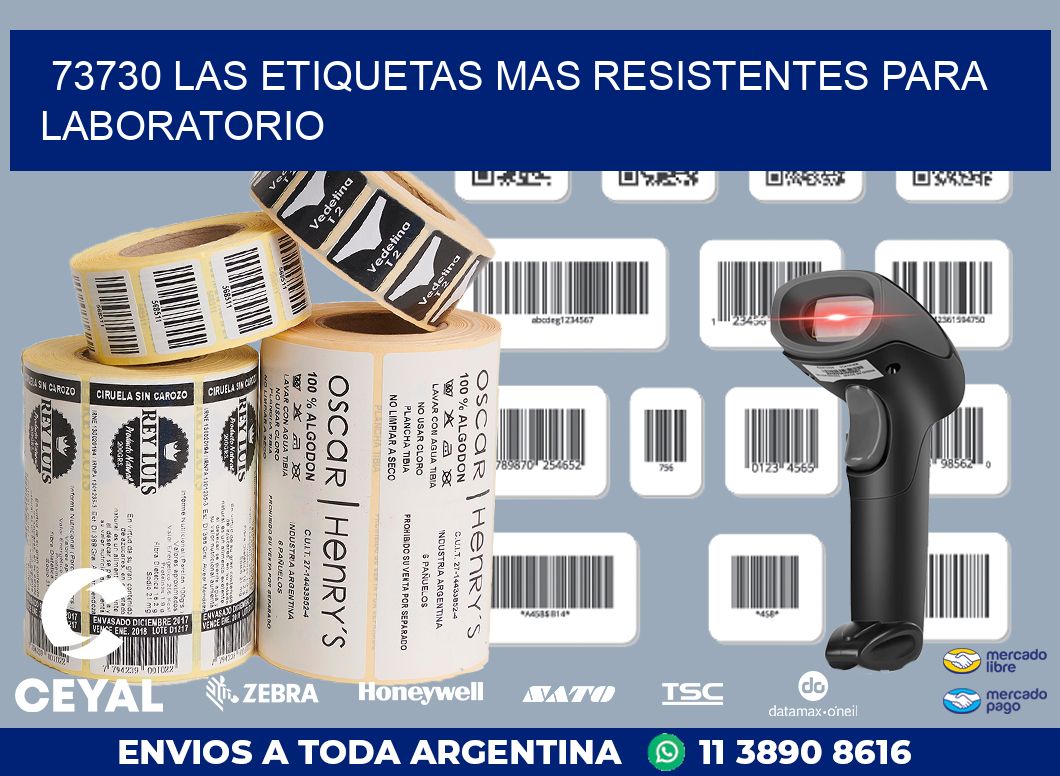 73730 LAS ETIQUETAS MAS RESISTENTES PARA LABORATORIO