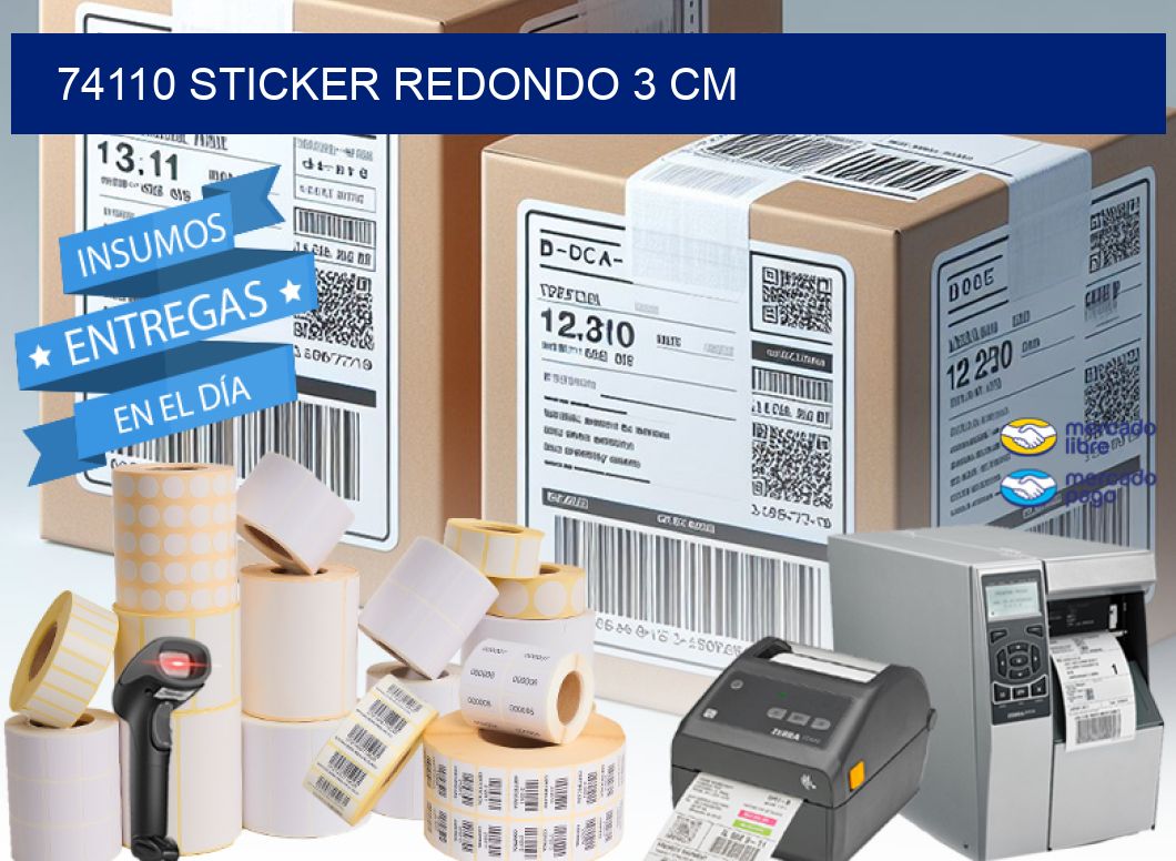 74110 STICKER REDONDO 3 CM