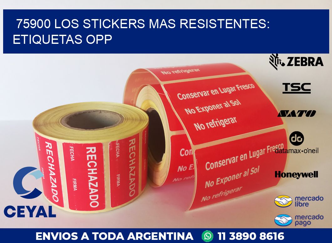 75900 LOS STICKERS MAS RESISTENTES: ETIQUETAS OPP