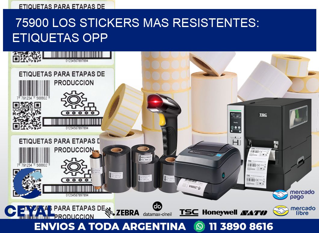 75900 LOS STICKERS MAS RESISTENTES: ETIQUETAS OPP