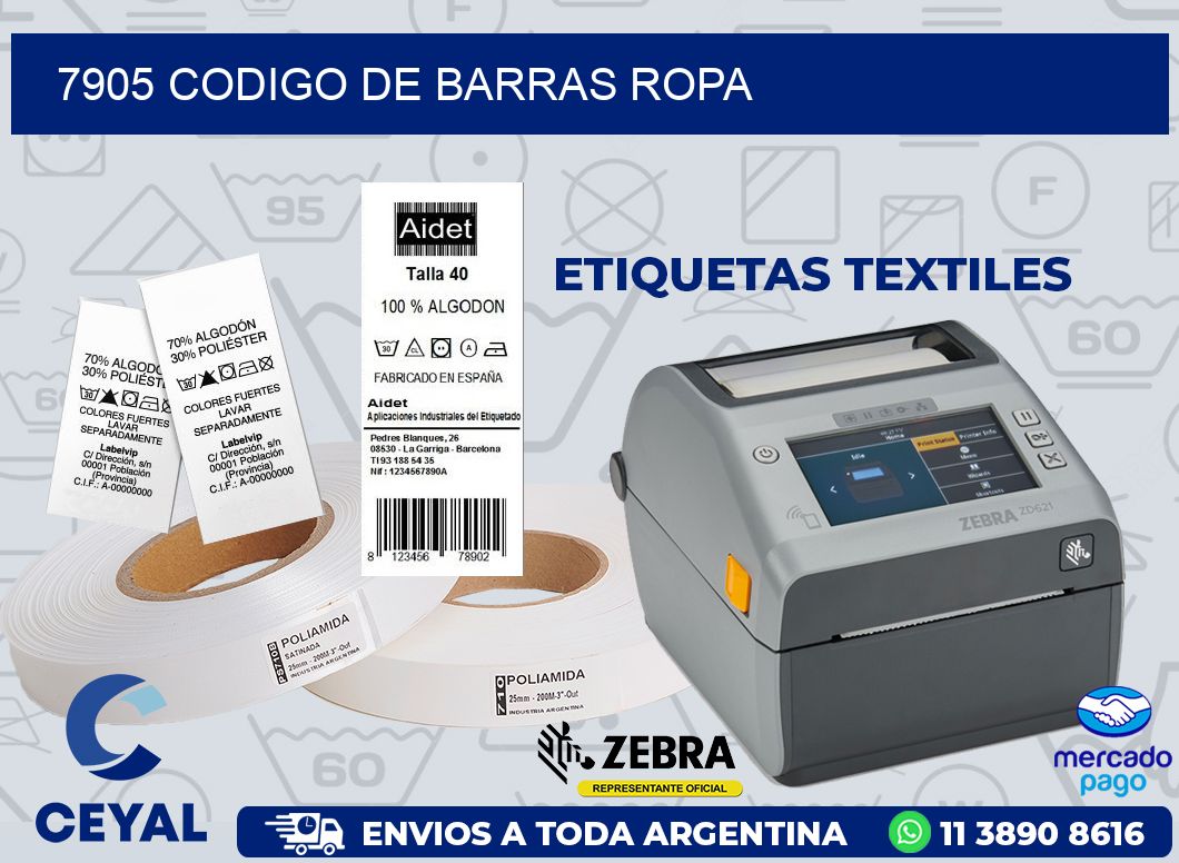 7905 CODIGO DE BARRAS ROPA
