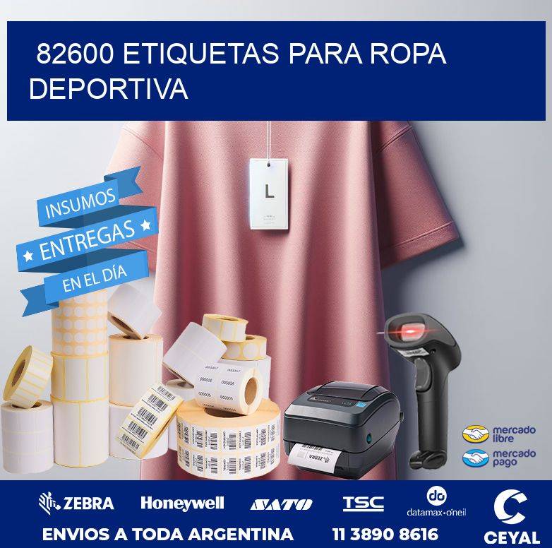 82600 ETIQUETAS PARA ROPA DEPORTIVA