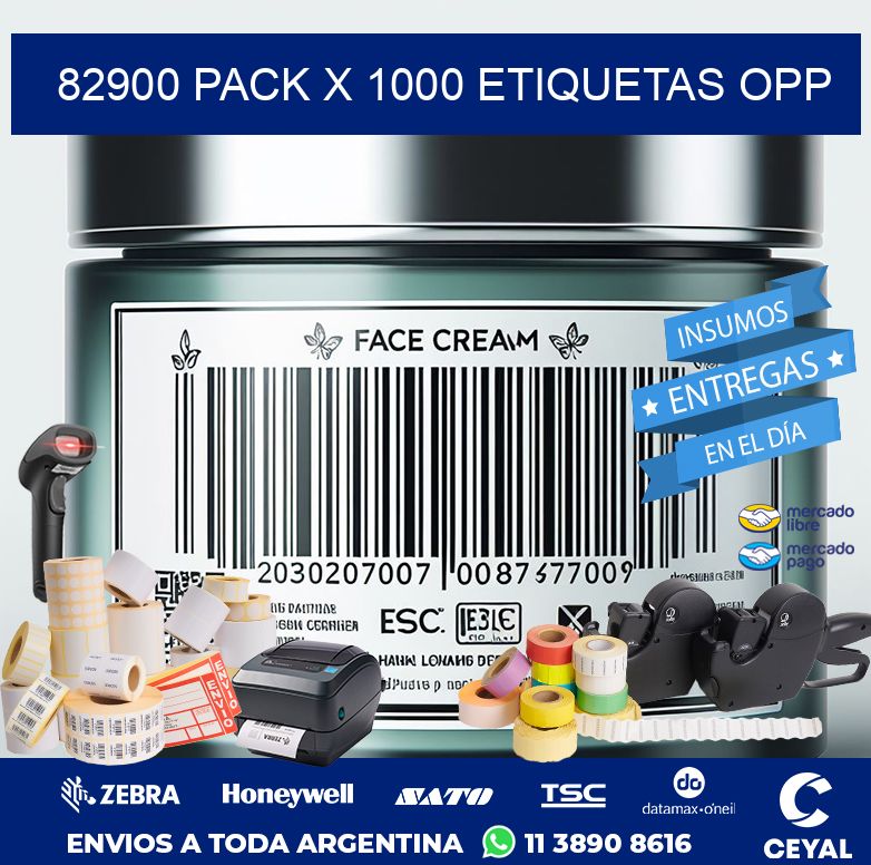 82900 PACK X 1000 ETIQUETAS OPP