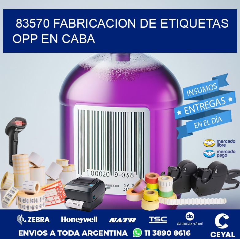 83570 FABRICACION DE ETIQUETAS OPP EN CABA