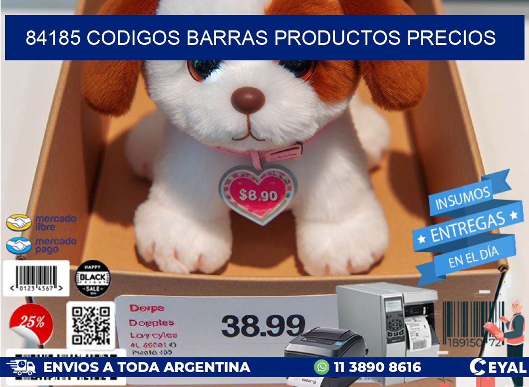 84185 CODIGOS BARRAS PRODUCTOS PRECIOS
