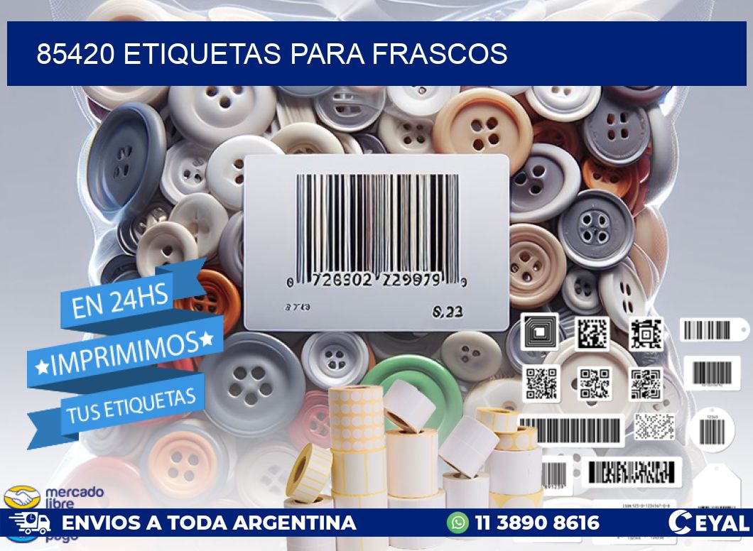 85420 etiquetas para frascos