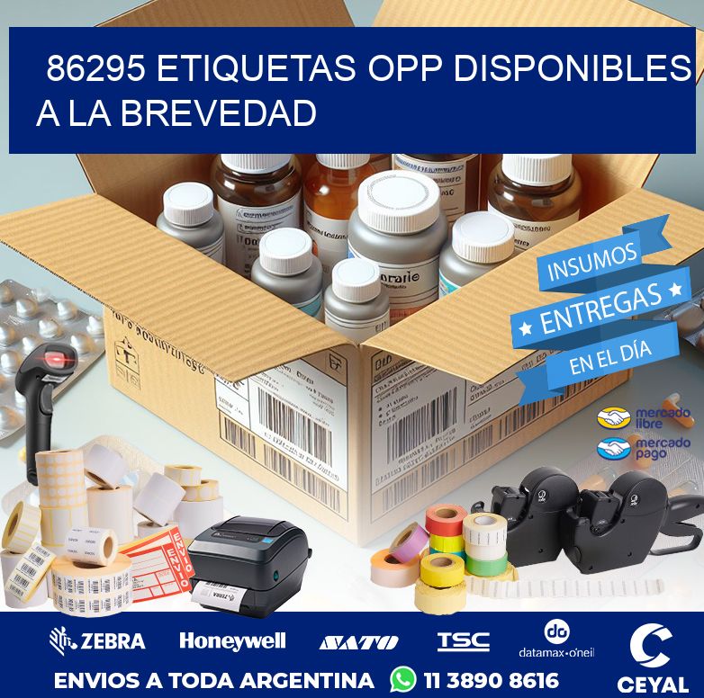 86295 ETIQUETAS OPP DISPONIBLES A LA BREVEDAD