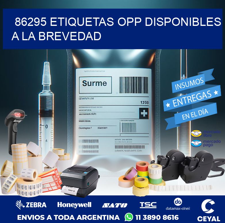 86295 ETIQUETAS OPP DISPONIBLES A LA BREVEDAD