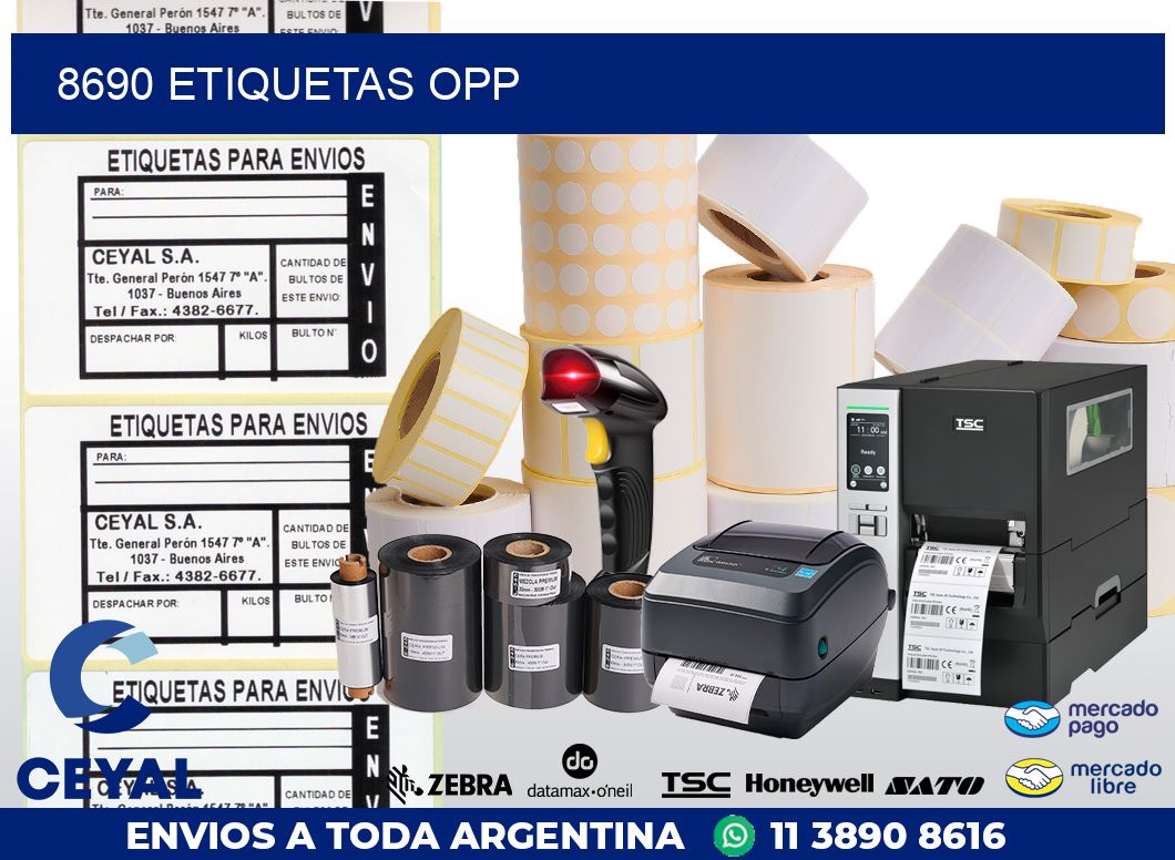 8690 ETIQUETAS OPP