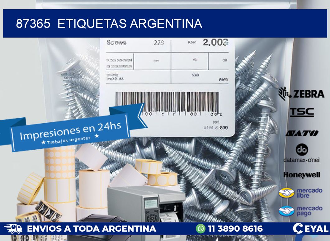 87365  etiquetas argentina