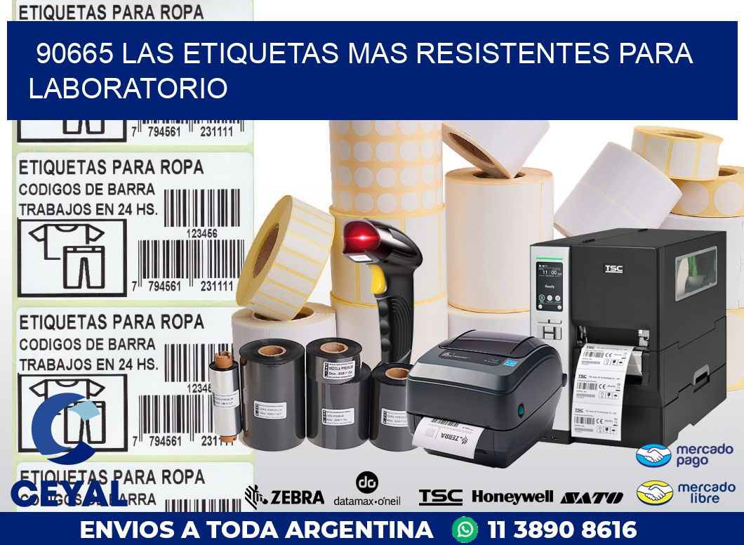 90665 LAS ETIQUETAS MAS RESISTENTES PARA LABORATORIO