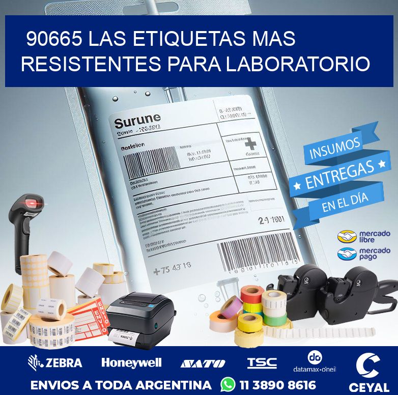 90665 LAS ETIQUETAS MAS RESISTENTES PARA LABORATORIO