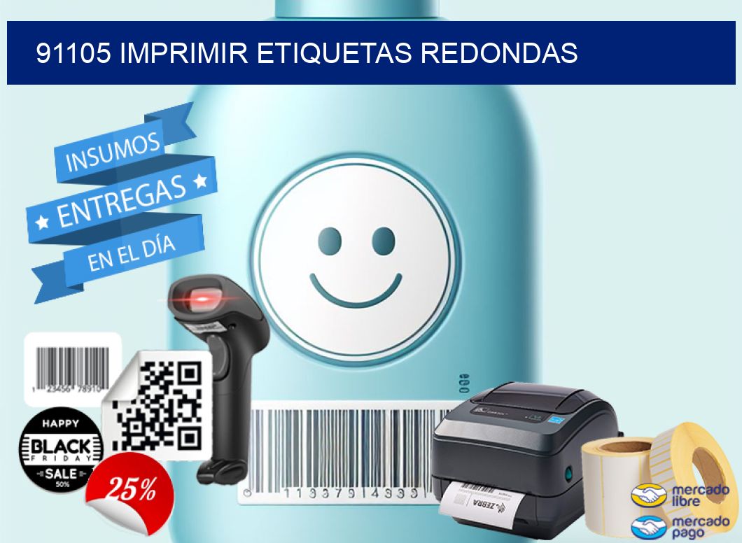 91105 IMPRIMIR ETIQUETAS REDONDAS