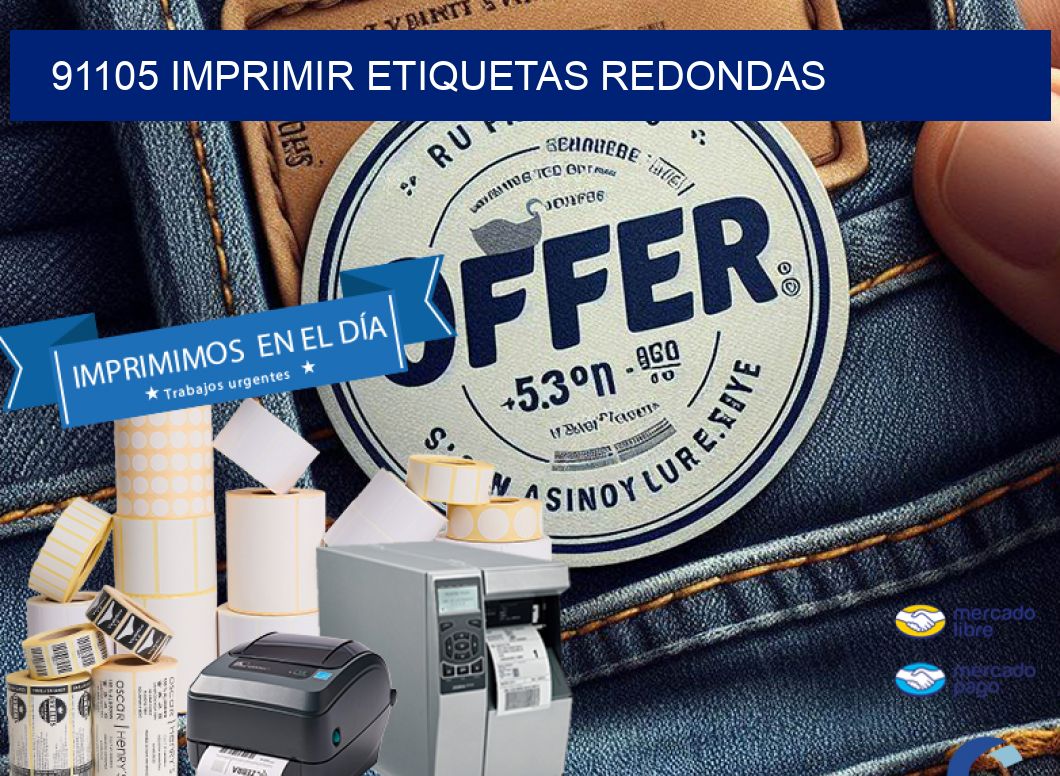 91105 IMPRIMIR ETIQUETAS REDONDAS