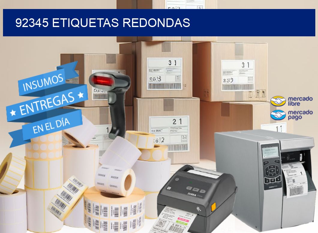 92345 ETIQUETAS REDONDAS