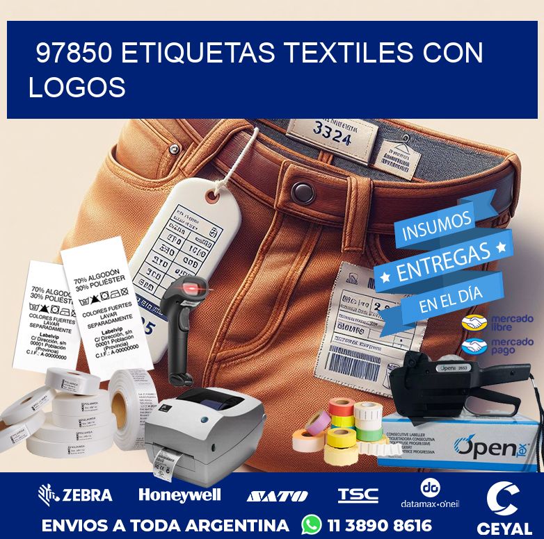 97850 ETIQUETAS TEXTILES CON LOGOS