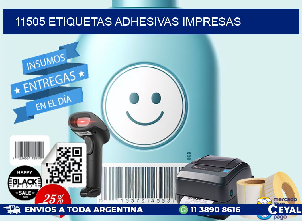 11505 ETIQUETAS ADHESIVAS IMPRESAS