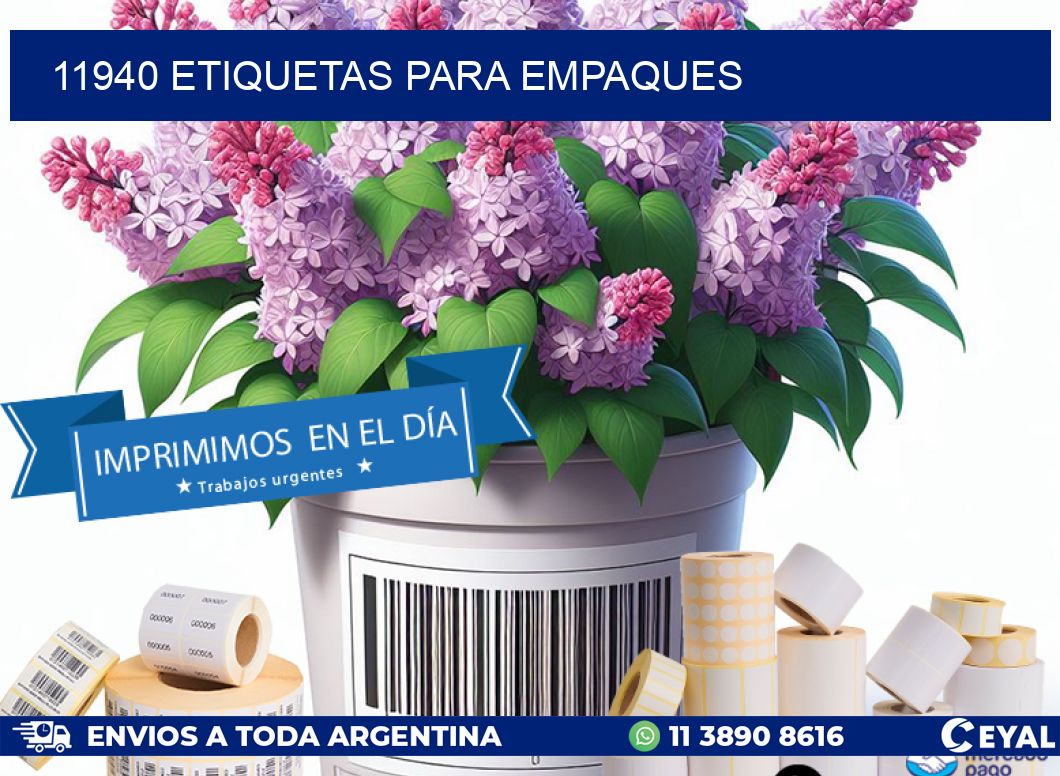11940 ETIQUETAS PARA EMPAQUES