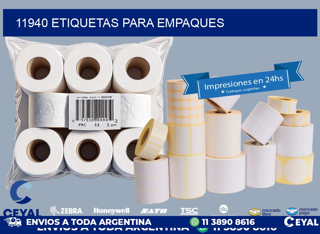 11940 ETIQUETAS PARA EMPAQUES