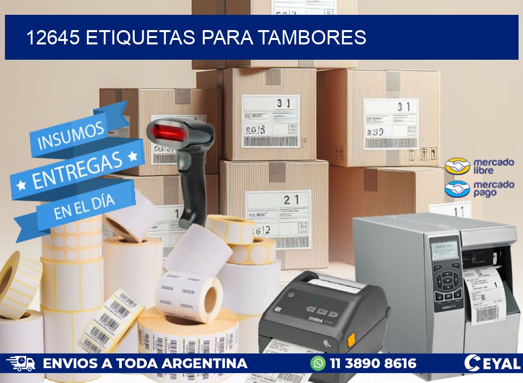 12645 ETIQUETAS PARA TAMBORES