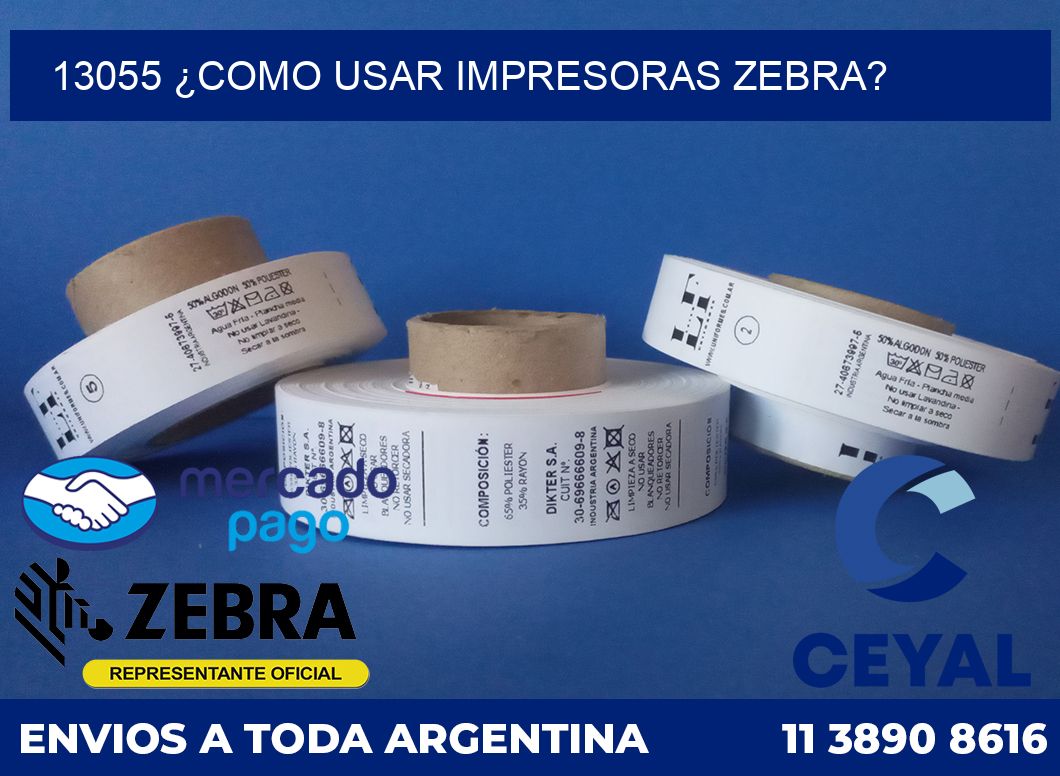 13055 ¿COMO USAR IMPRESORAS ZEBRA?