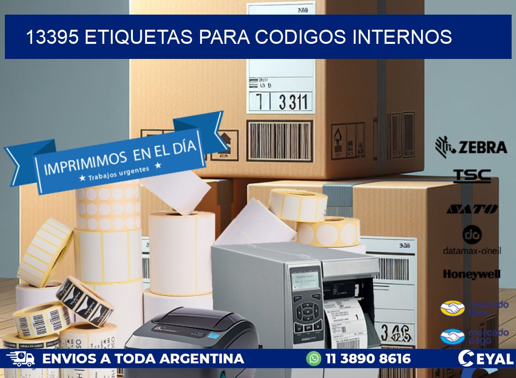 13395 ETIQUETAS PARA CODIGOS INTERNOS