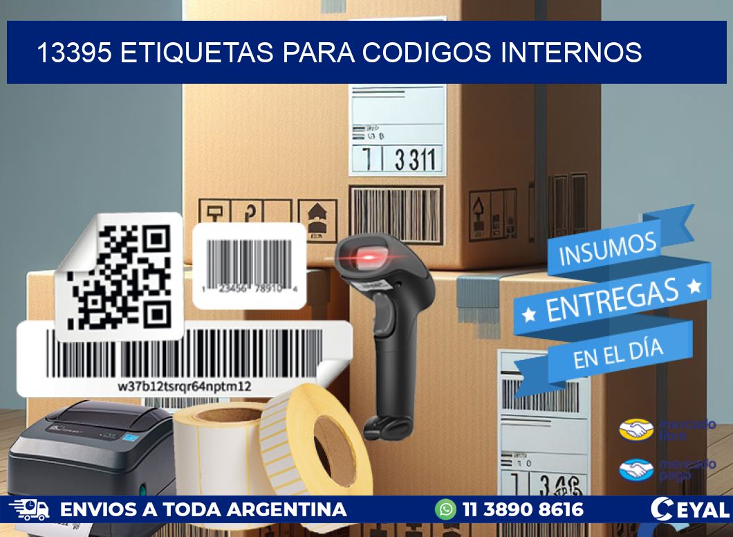 13395 ETIQUETAS PARA CODIGOS INTERNOS