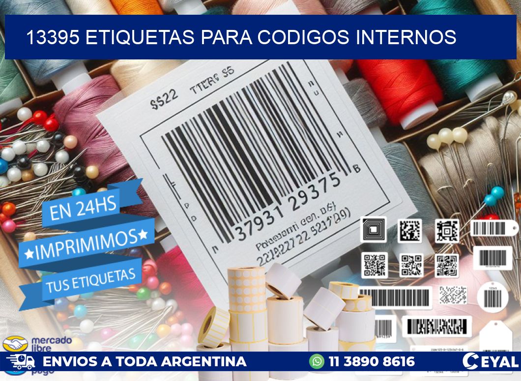 13395 ETIQUETAS PARA CODIGOS INTERNOS
