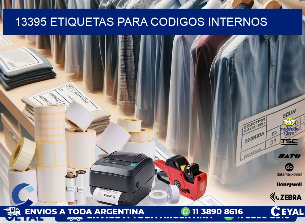 13395 ETIQUETAS PARA CODIGOS INTERNOS