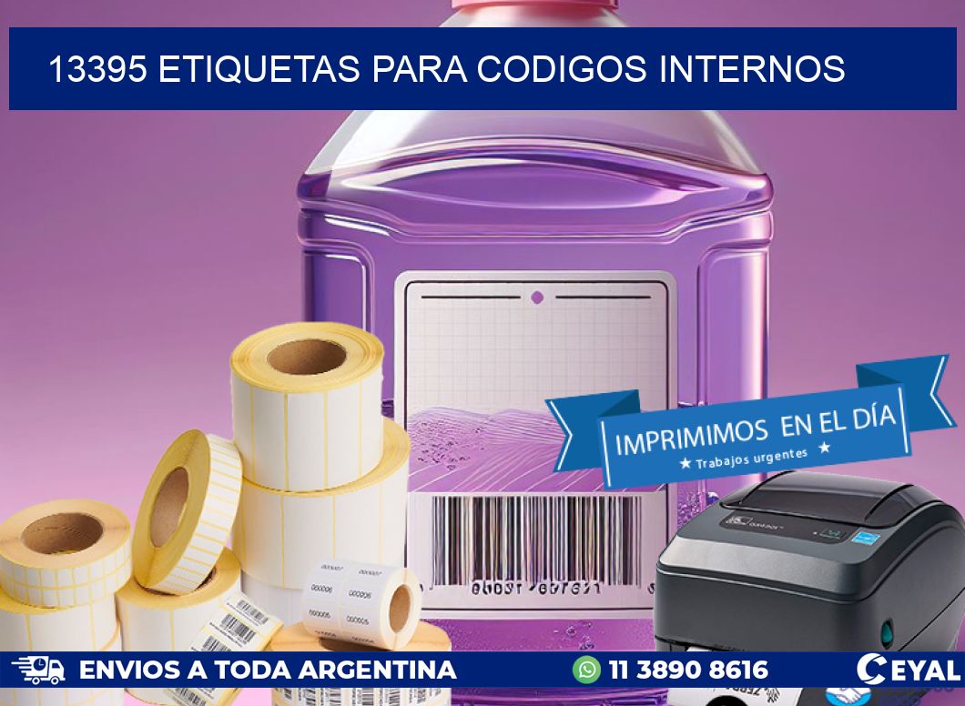 13395 ETIQUETAS PARA CODIGOS INTERNOS
