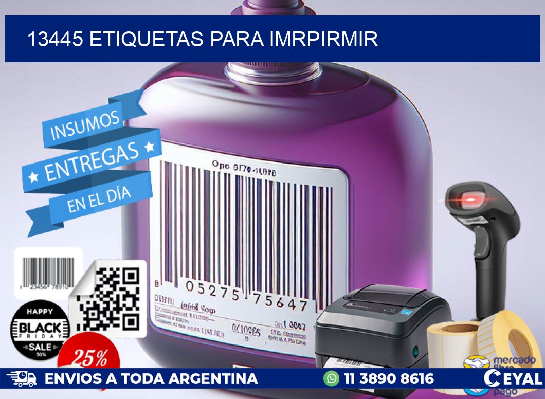 13445 ETIQUETAS PARA IMRPIRMIR