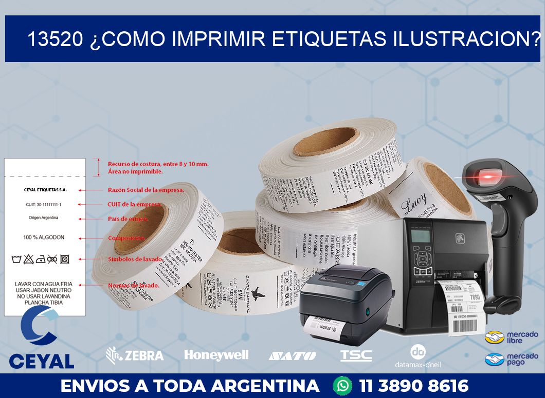 13520 ¿COMO IMPRIMIR ETIQUETAS ILUSTRACION?