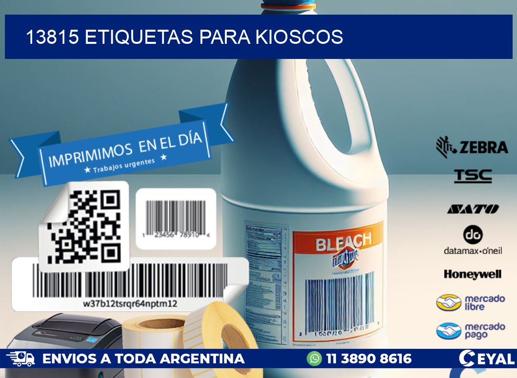 13815 ETIQUETAS PARA KIOSCOS