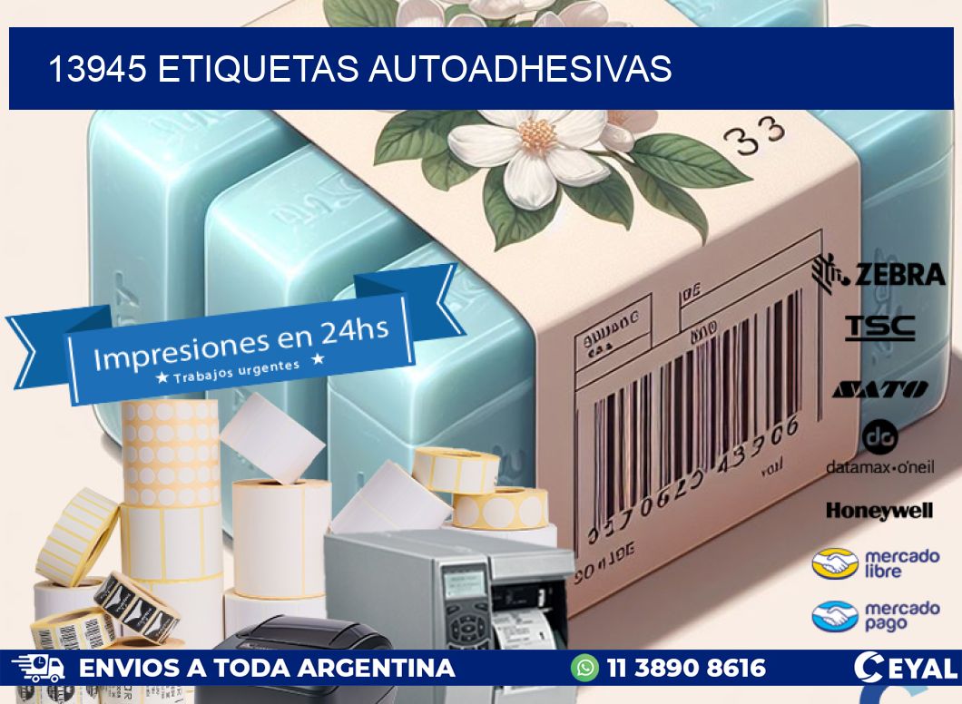 13945 ETIQUETAS AUTOADHESIVAS