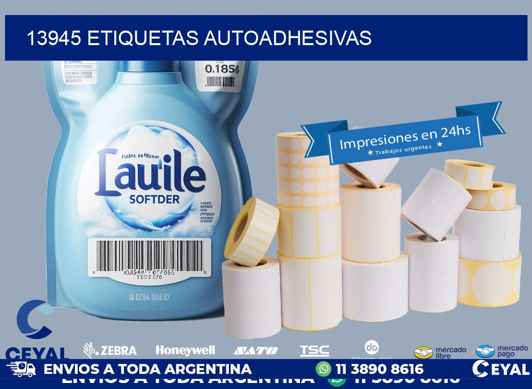 13945 ETIQUETAS AUTOADHESIVAS