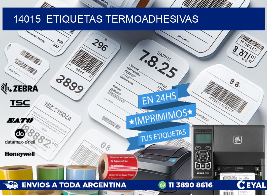 14015 ETIQUETAS TERMOADHESIVAS