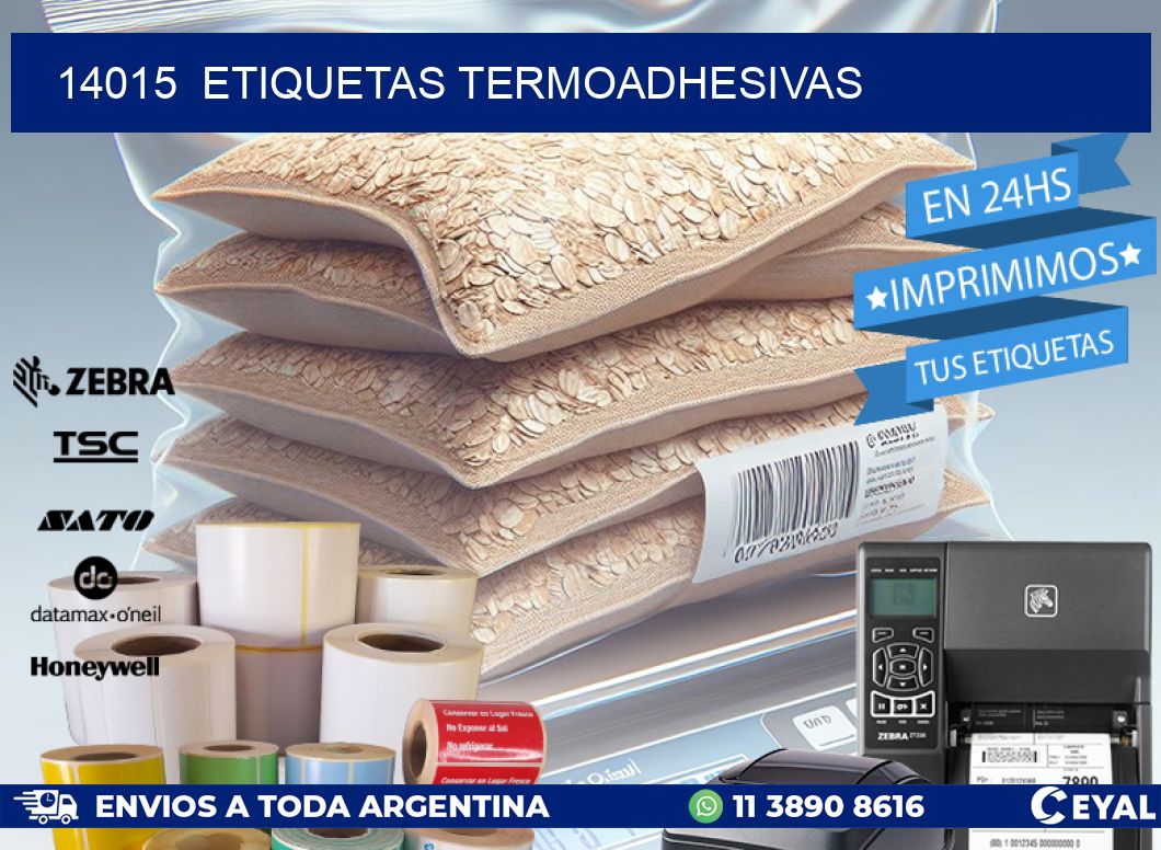 14015 ETIQUETAS TERMOADHESIVAS