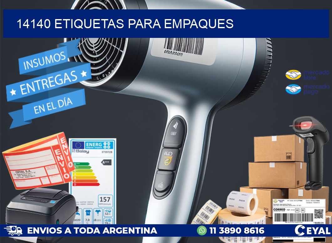 14140 ETIQUETAS PARA EMPAQUES