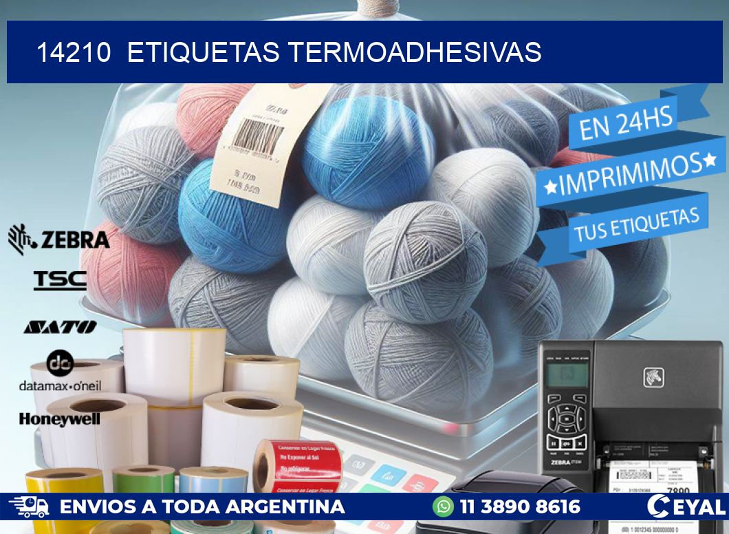 14210 ETIQUETAS TERMOADHESIVAS