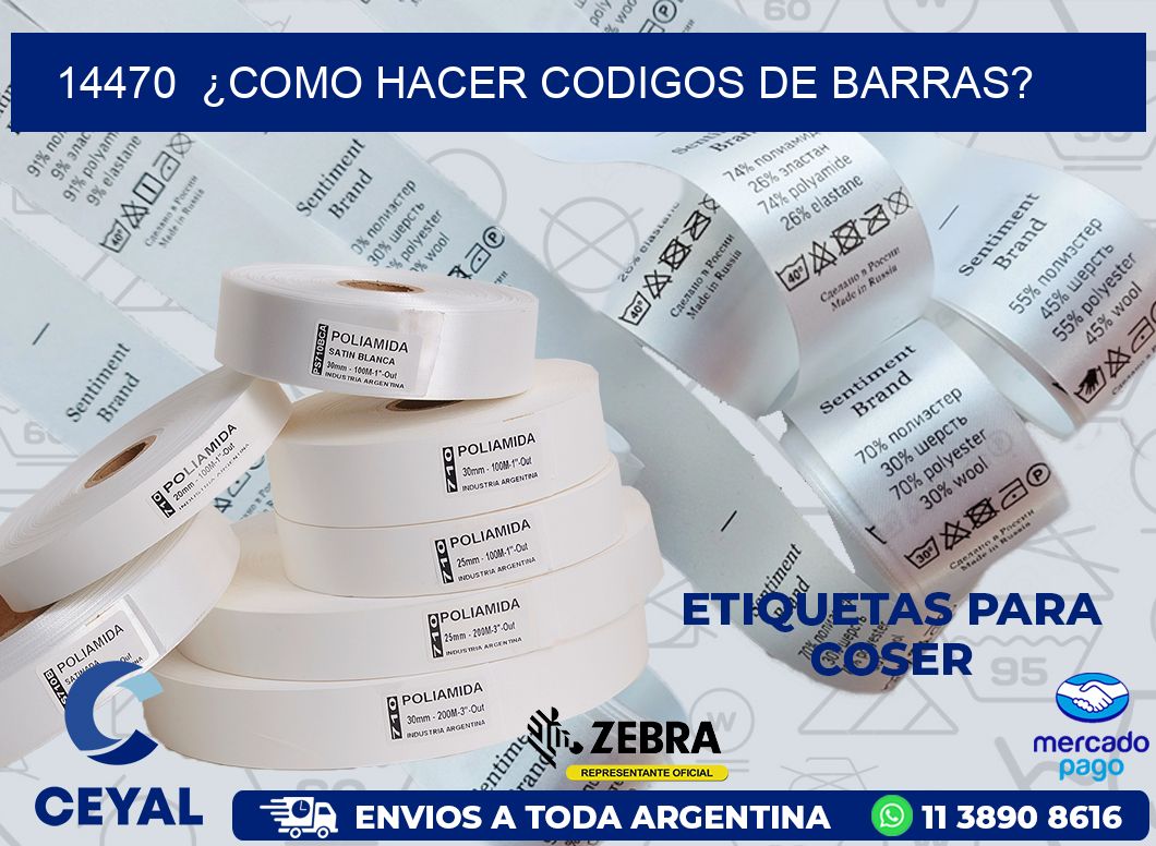 14470 ¿COMO HACER CODIGOS DE BARRAS?