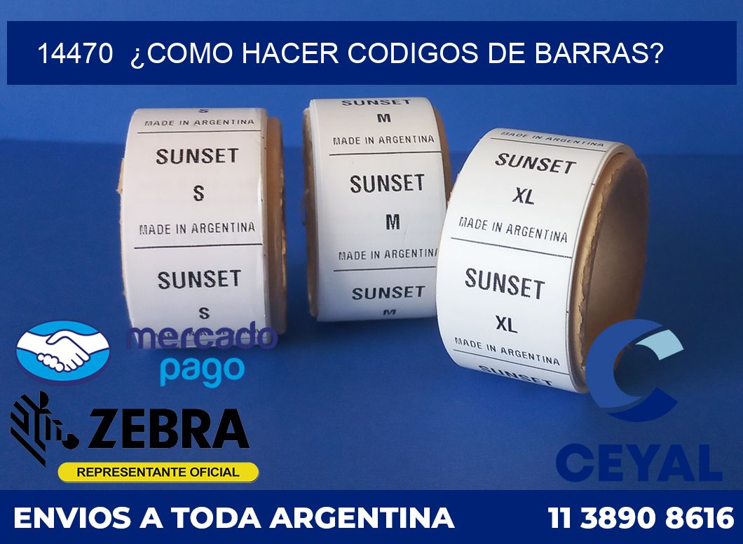 14470 ¿COMO HACER CODIGOS DE BARRAS?