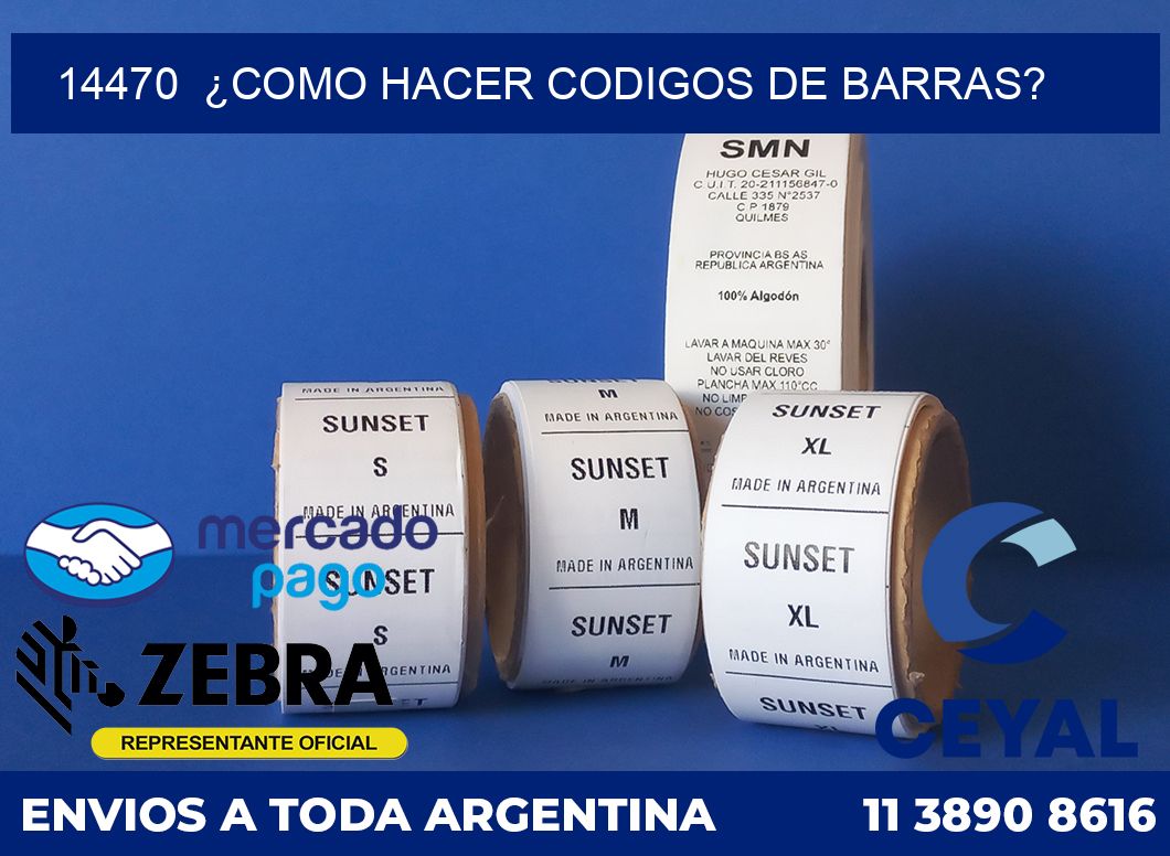 14470 ¿COMO HACER CODIGOS DE BARRAS?