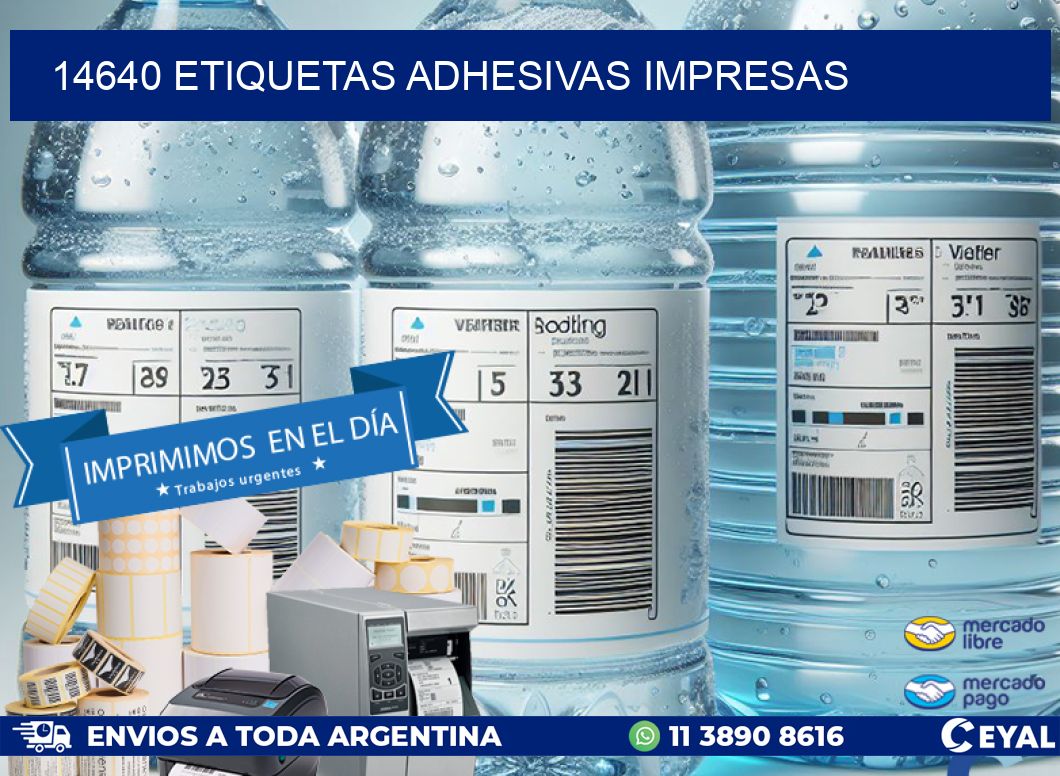 14640 ETIQUETAS ADHESIVAS IMPRESAS