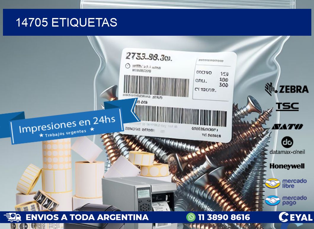 14705 ETIQUETAS
