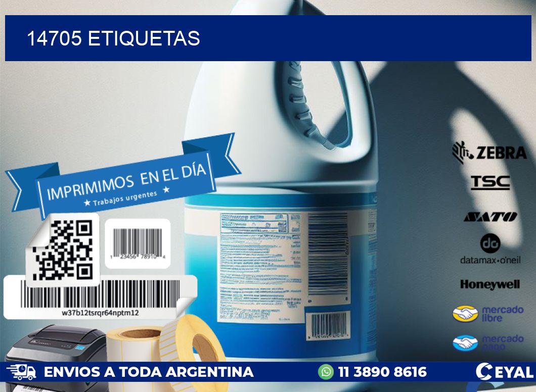 14705 ETIQUETAS