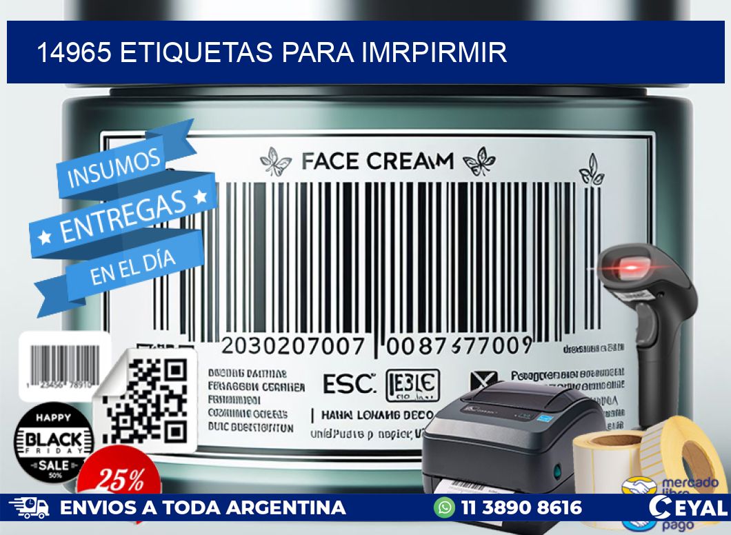 14965 ETIQUETAS PARA IMRPIRMIR