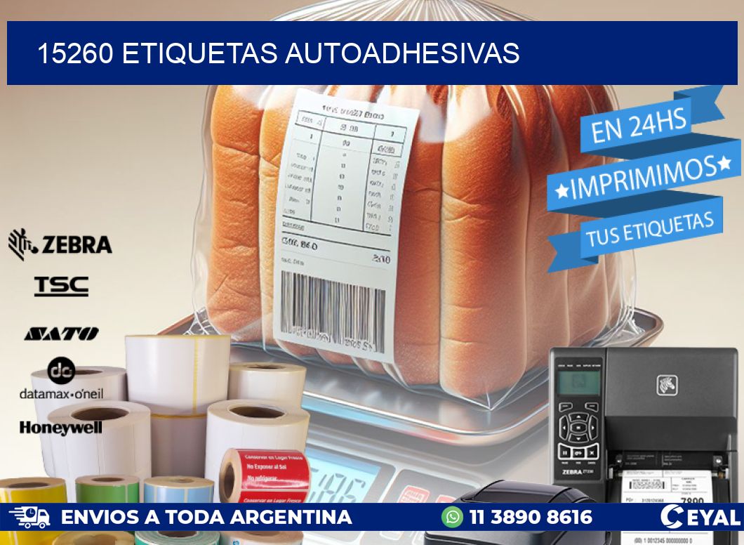 15260 ETIQUETAS AUTOADHESIVAS