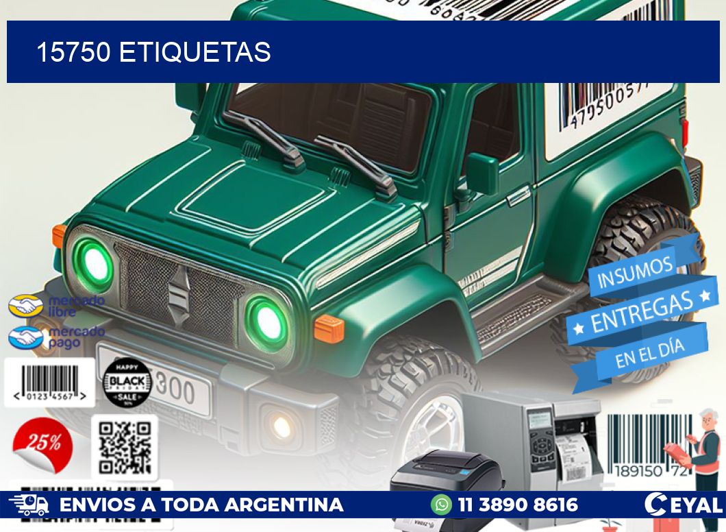 15750 ETIQUETAS